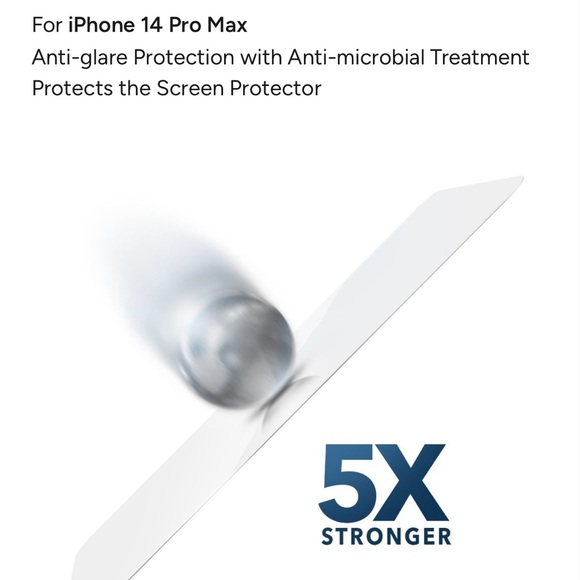ZAGG iPhone 14 Pro Max (glass elite anti-glare screen protector) NWT - Picture 8 of 11